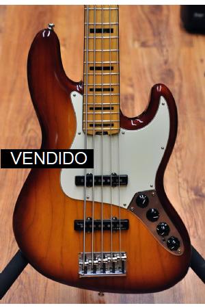 Fender American Elite Jazz Bass V Tobacco Sunburst MN